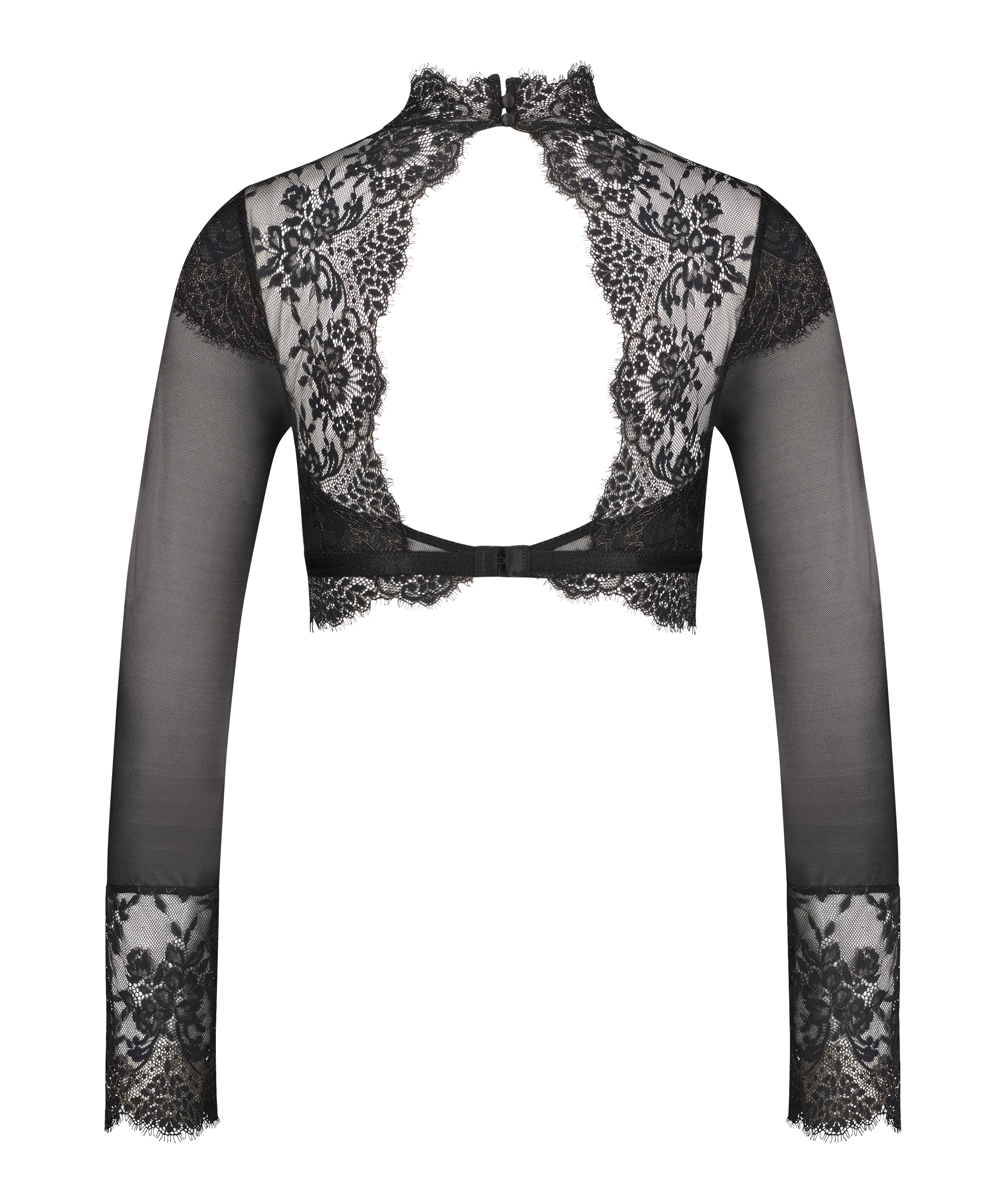 Bralette med lange ermer Cynthia, Svart, main