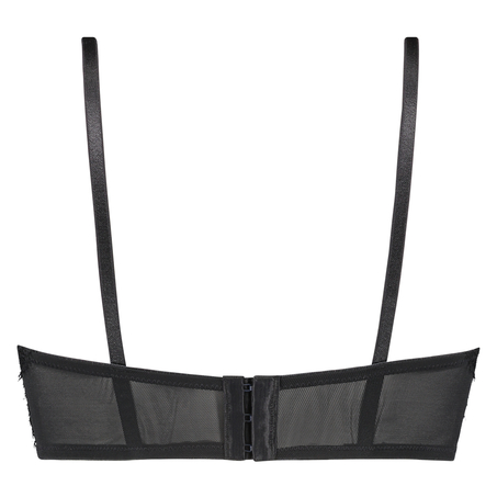 Valentina foret longline-BH med bøyle, Svart