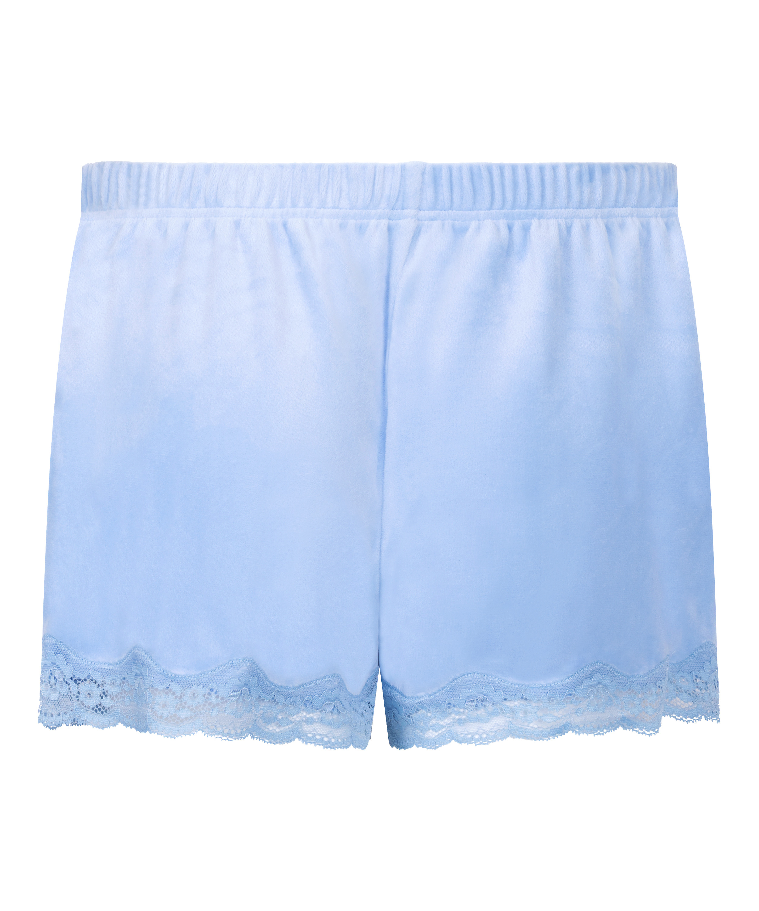 Shorts i blondevelur, Bl&aring;, main