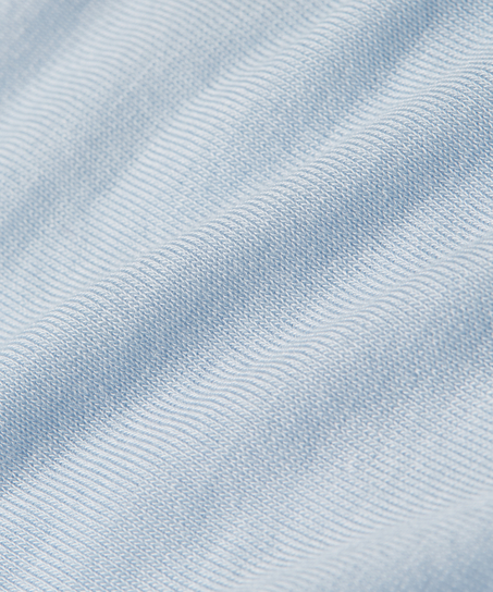 super soft kasjmir-skjorte med høyhalset genser, Blå