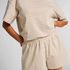 Pyjamasett Jersey, Beige