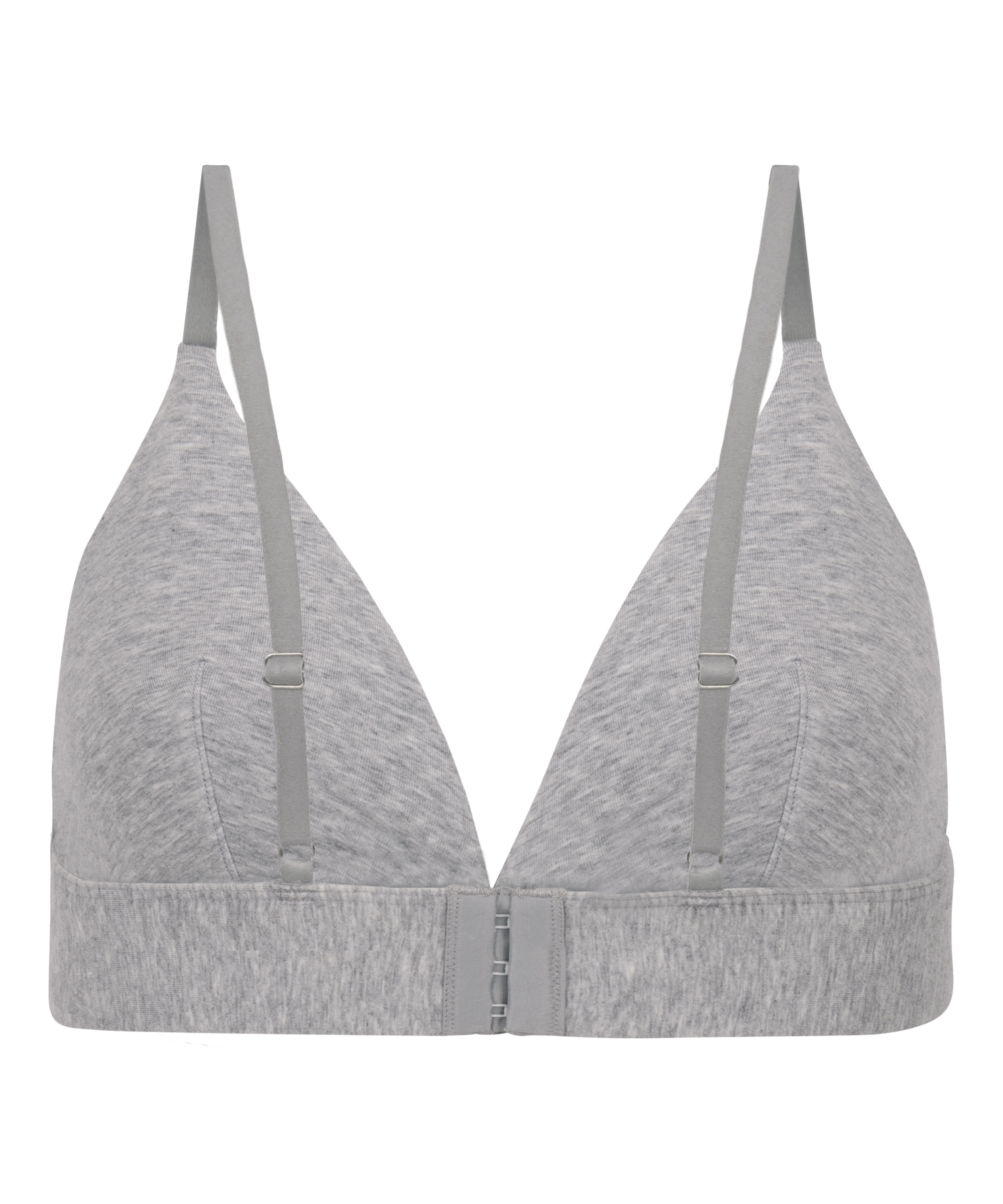 Bralette i bomull, Gr&aring;, main