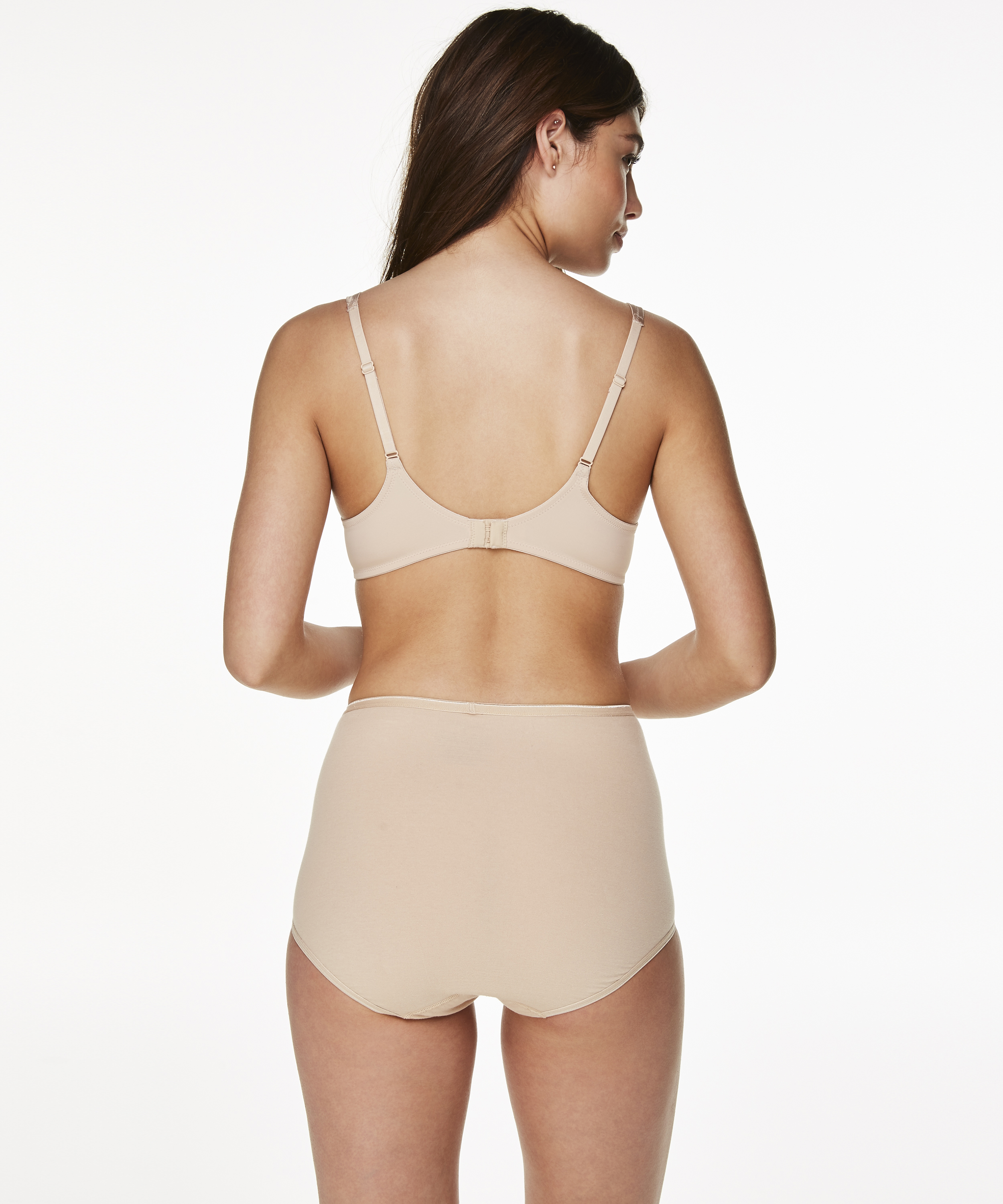 Maxi supersliptruse i bomull, Beige, main