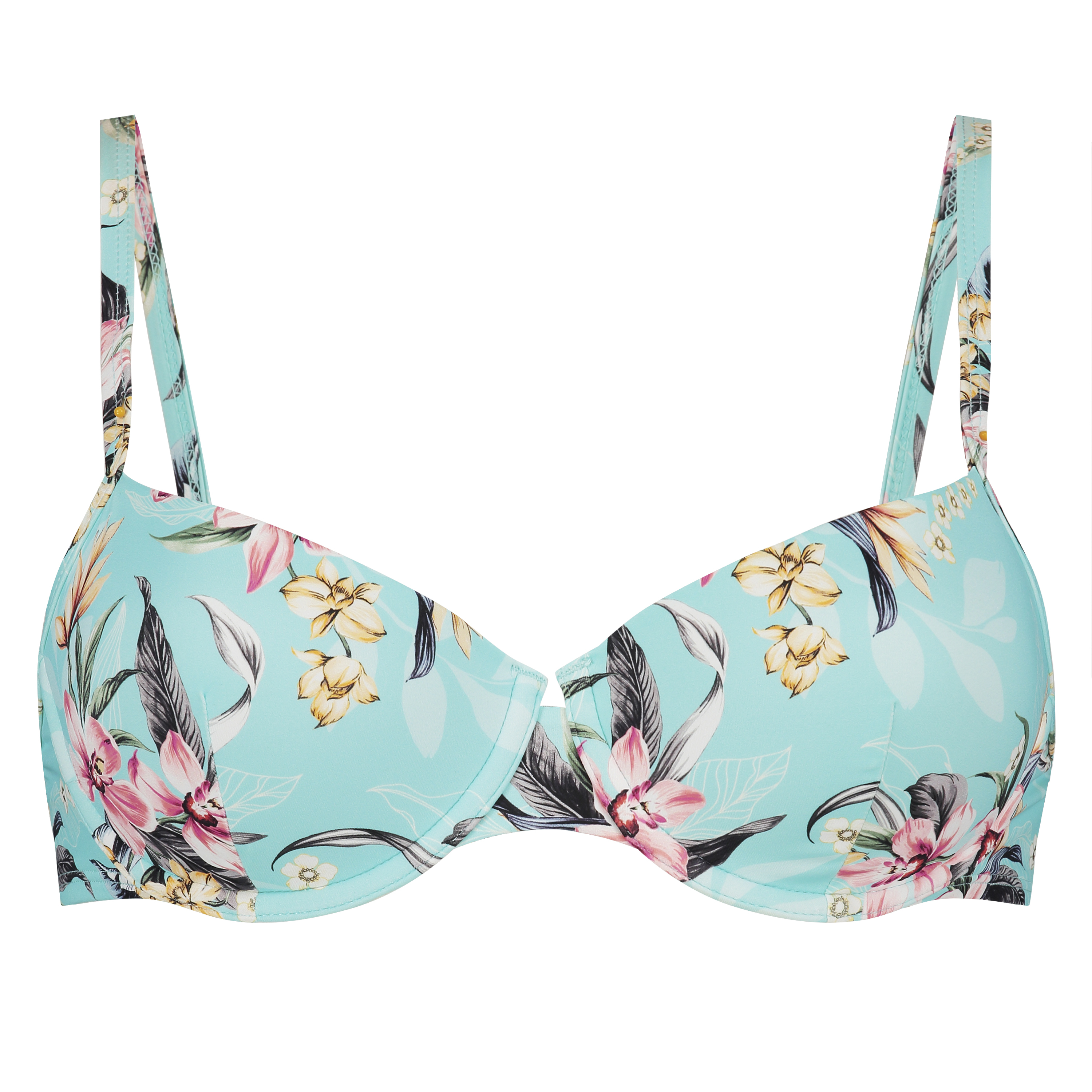 Bea polstret bikinitopp med spiler, Bl&aring;, main