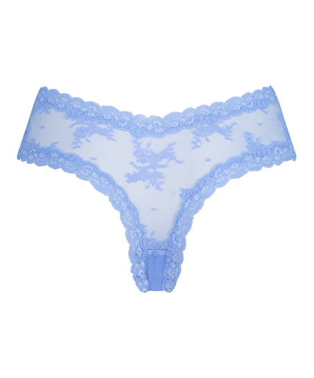 Brasiliansk truse V-shape Mesh, Bl&aring;