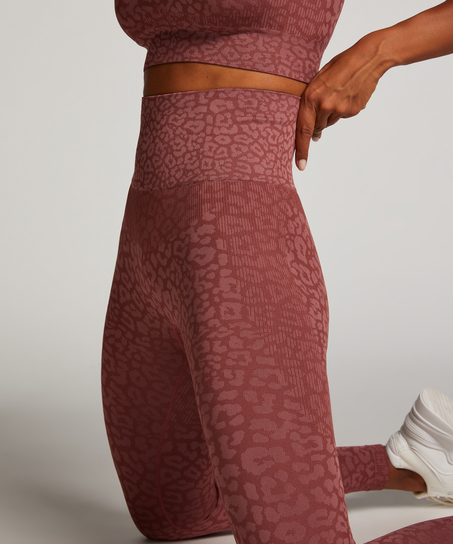 HKMX High waisted s&oslash;ml&oslash;s treningstights, Rosa