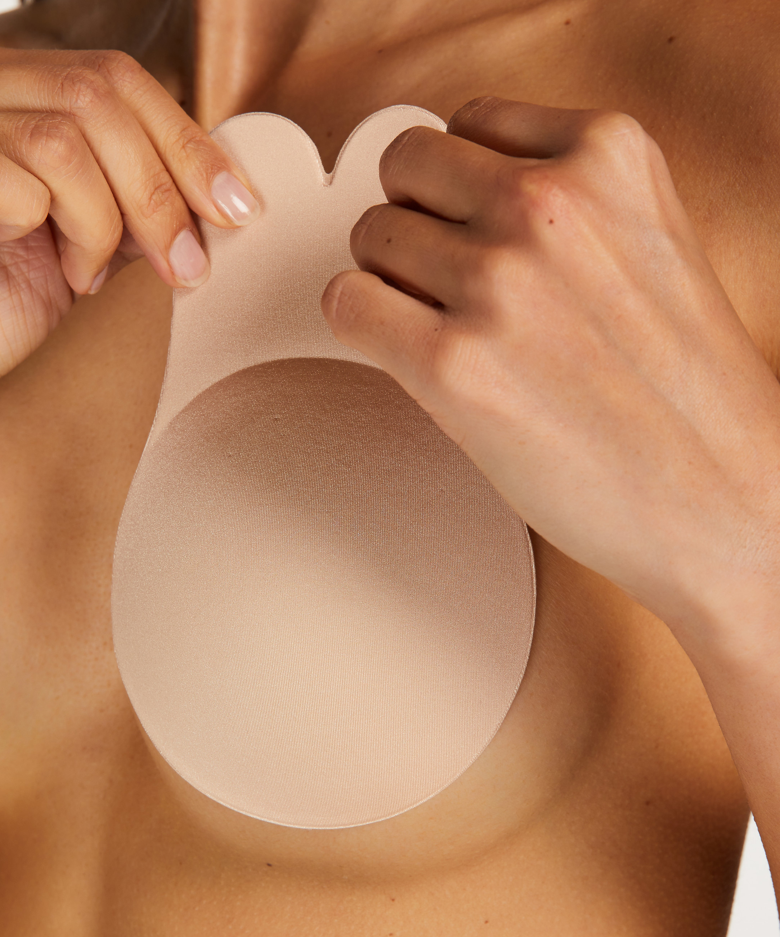 Selvklebende brystskåler med løft, Beige, main