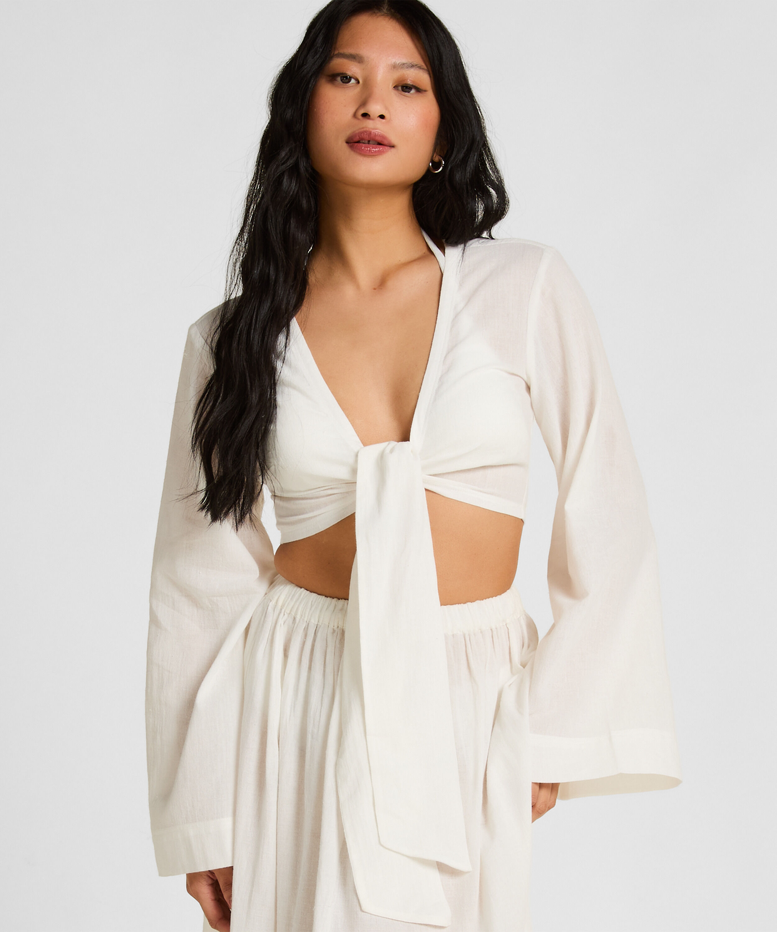 Strandtop Glam, Hvit