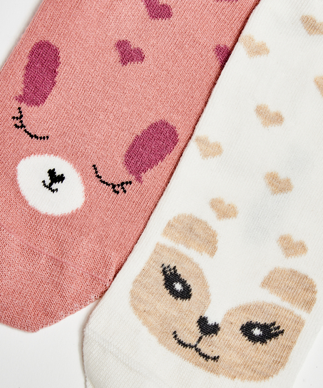 2 Pairs Of Socks, Rosa