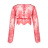 Allover Lace topp, Rød