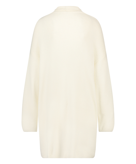 Premium Fluffy lang vest, Hvit