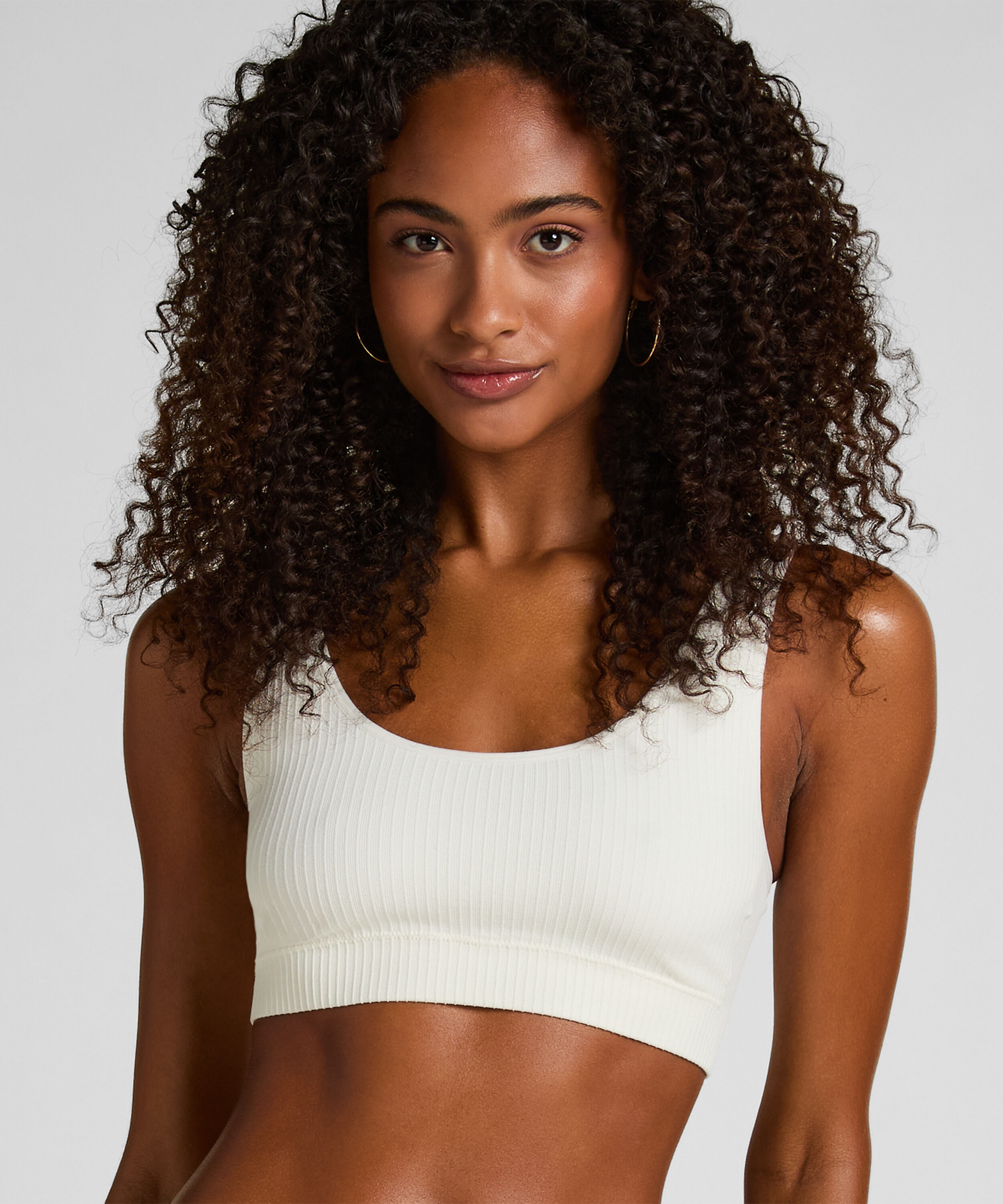 Bralette Scoop Dianne, Hvit
