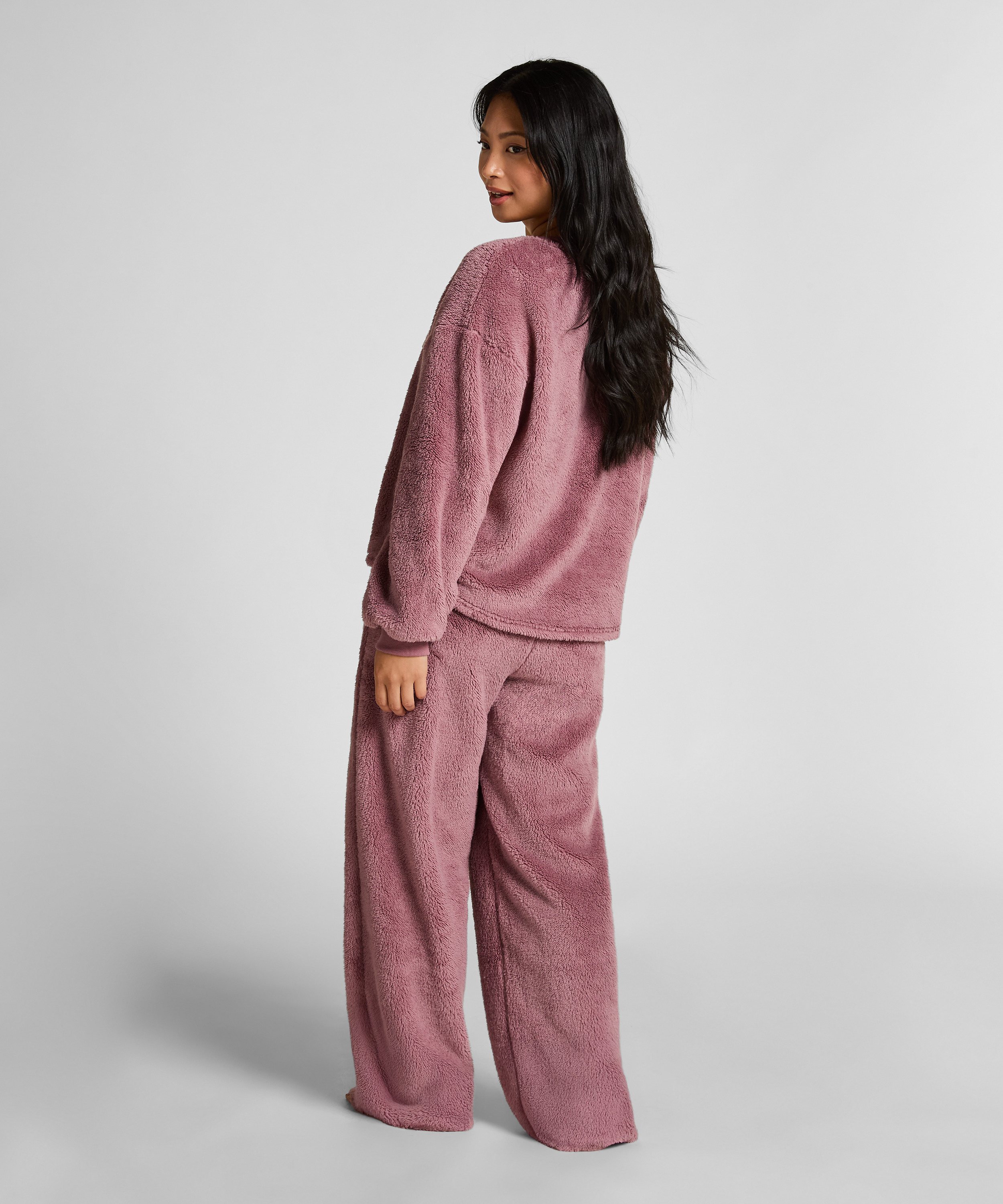 Bukse Fluffy Fleece, Rosa, main