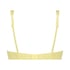 Scallop upolstret bikinioverdel med spiler, Gul