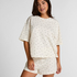 Pyjama Set Cotton Jersey Short, Hvit