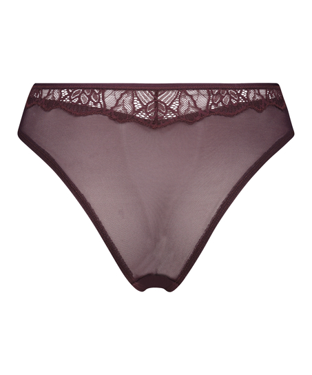 Mel brasiliansk truse med høy skjæring I AM Danielle, Lilla