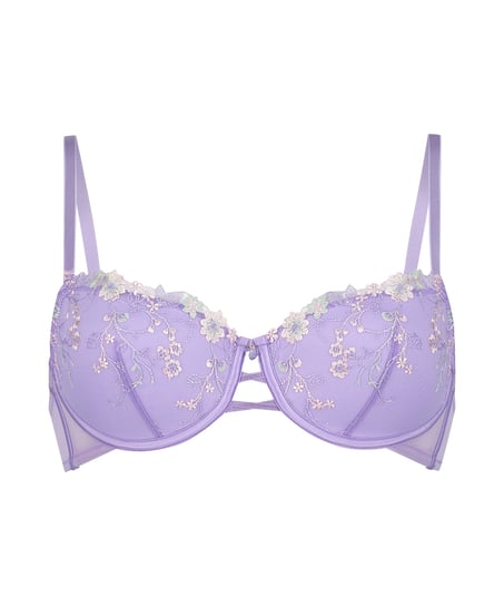 Vattert bh med bøyle Lillia, Lilla