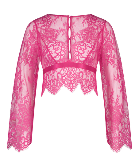 Allover Lace topp, Rosa