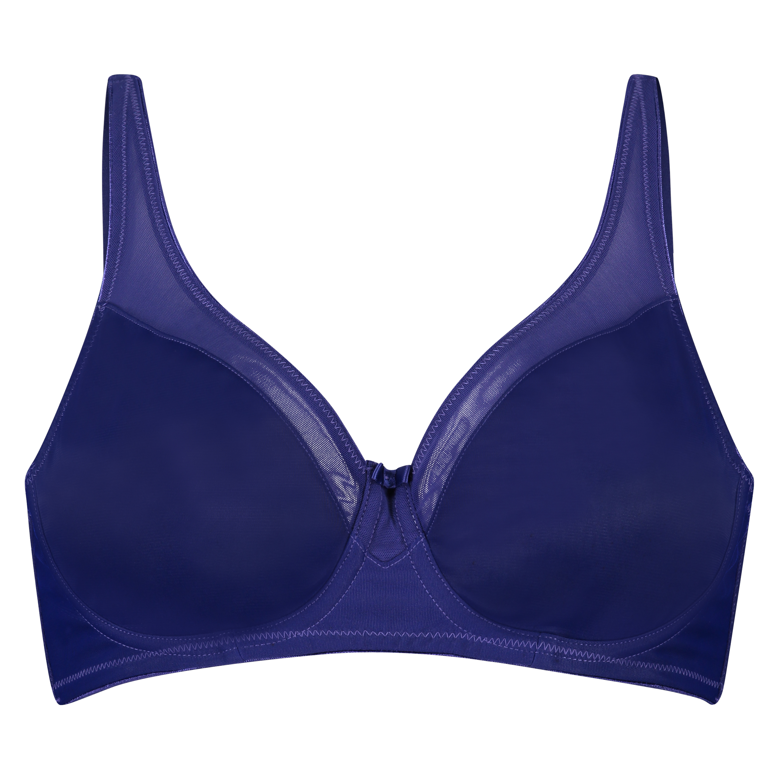 Nealie Non-Padded Underwired Minimizer Bra, Blå, main