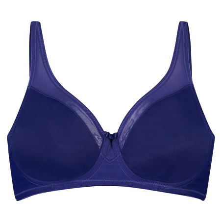 Nealie Non-Padded Underwired Minimizer Bra, Blå