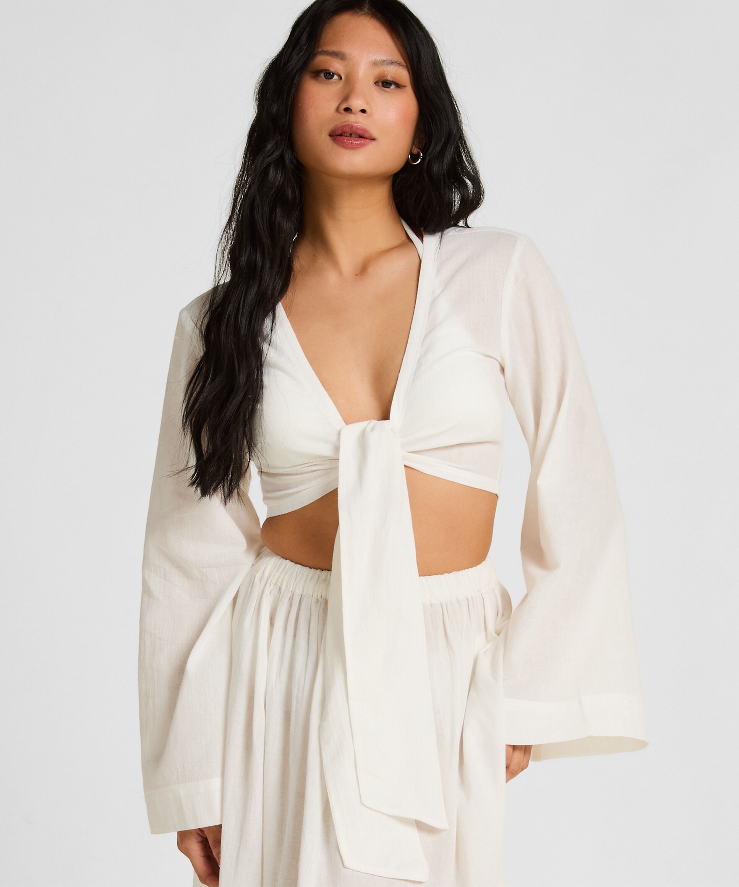 Strandtop Glam, Hvit