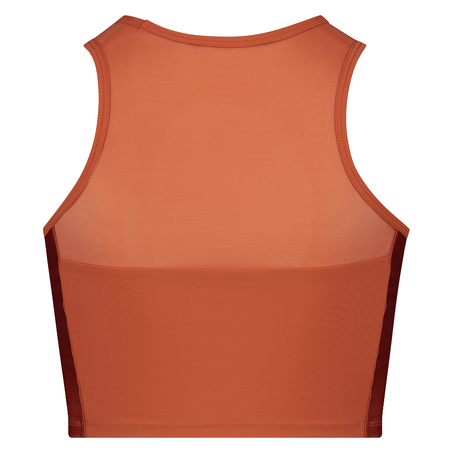 HKMX Shine on cropped sportstanktopp, Brun