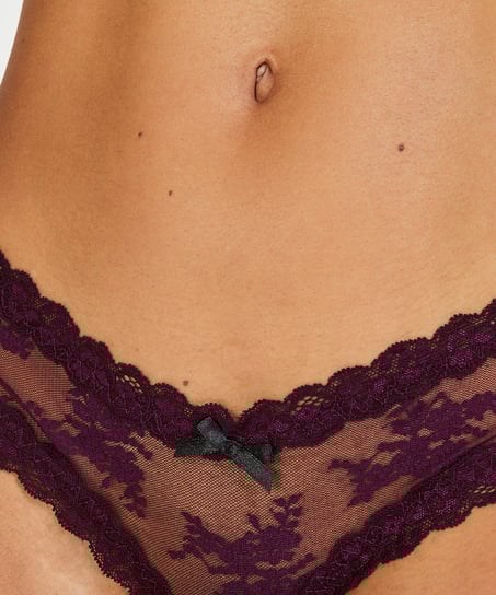 Brasiliansk truse V-shape Mesh, Lilla