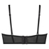 Donatella foret stroppefri BH med bøyle, Svart