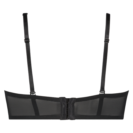 Donatella foret stroppefri BH med bøyle, Svart