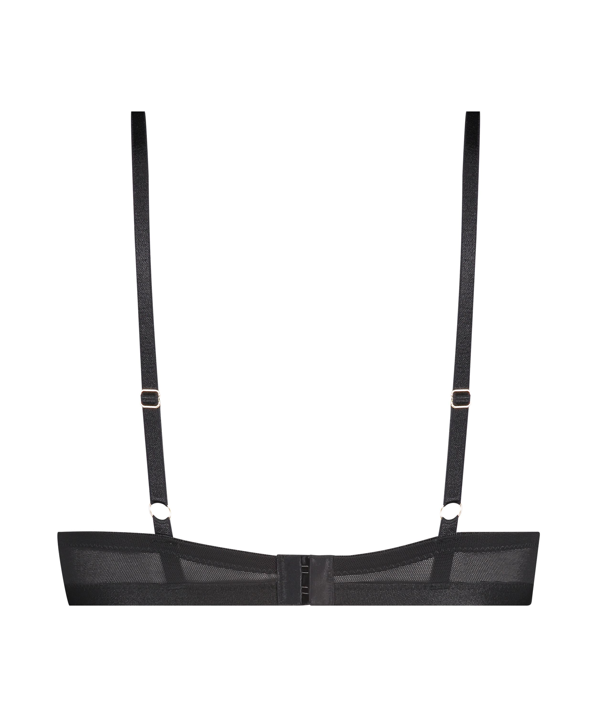 Malika polstret push up spile-BH, Svart, main