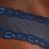 V-formet brasiliansk truse i mesh, Blå