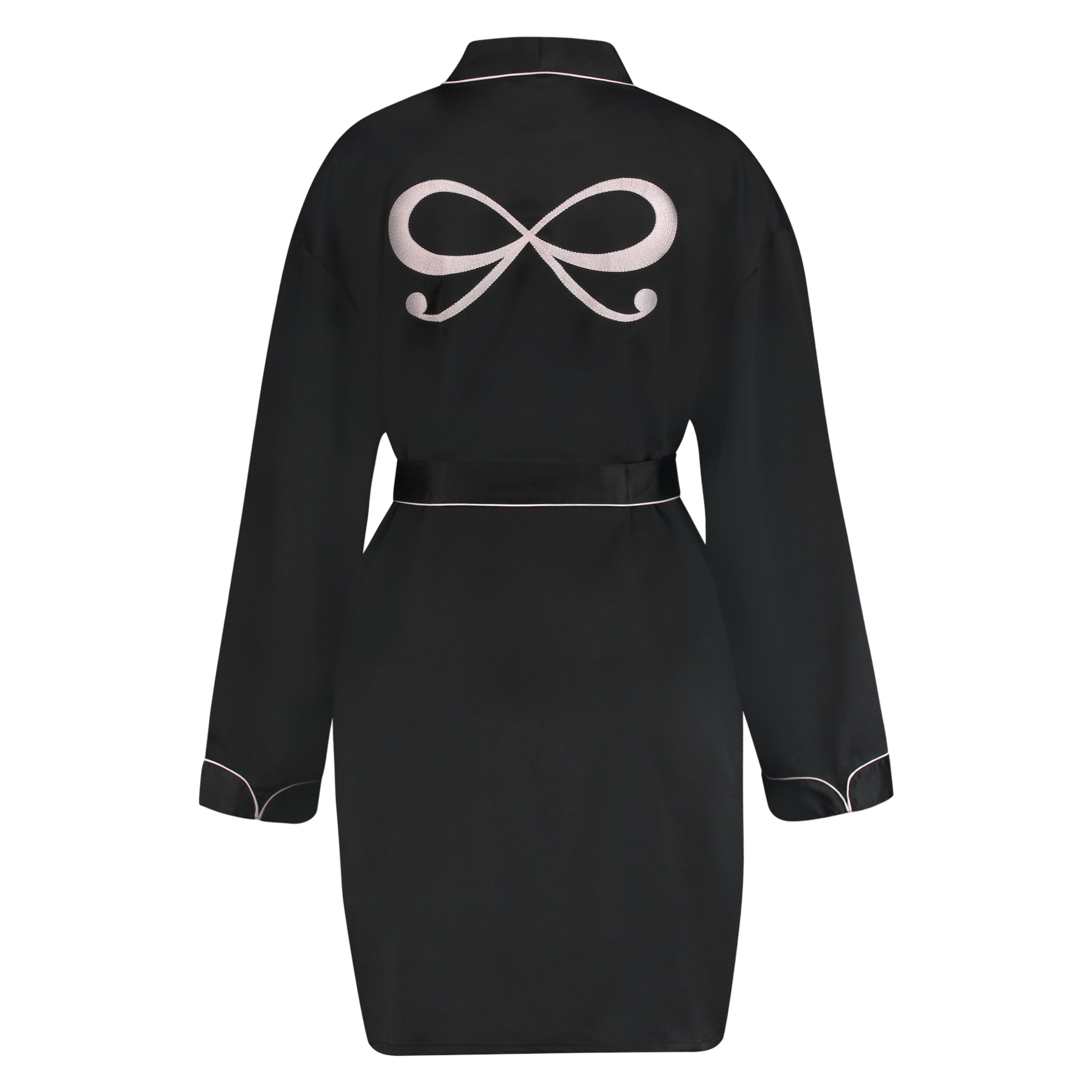 Satengkimono, Svart, main