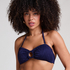 Cozumel Bandeau Bikinitopp, Blå
