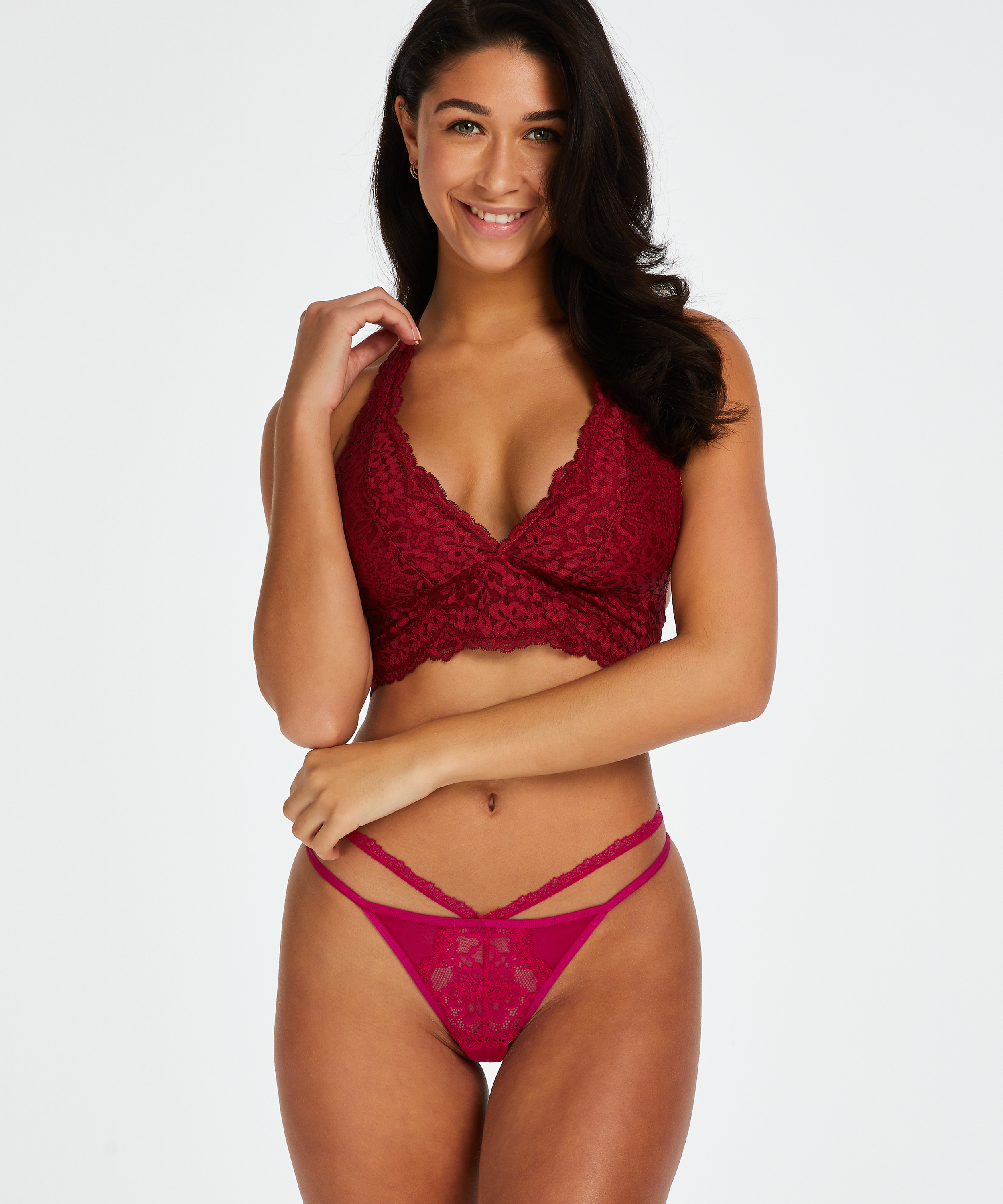 Quinn tanga g-streng, Rosa, main