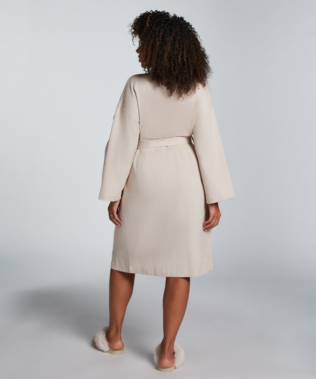 Badekåpe Waffle, Beige