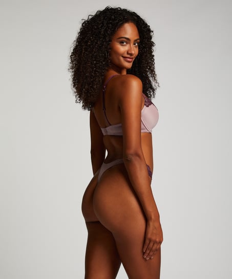 Polstret spile-BH Lace & Shine, Lilla