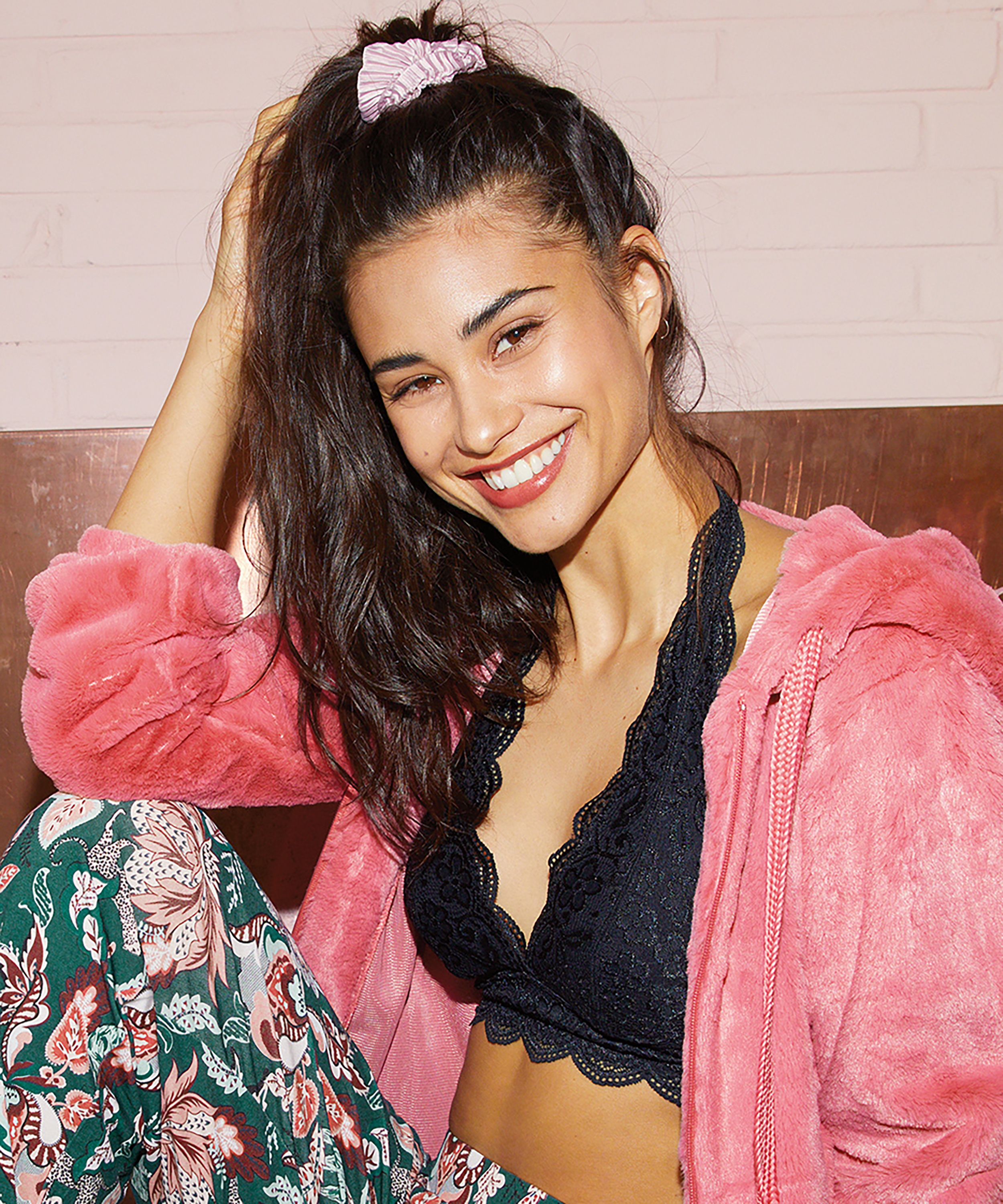 Halter blonde-bralett, Svart, main