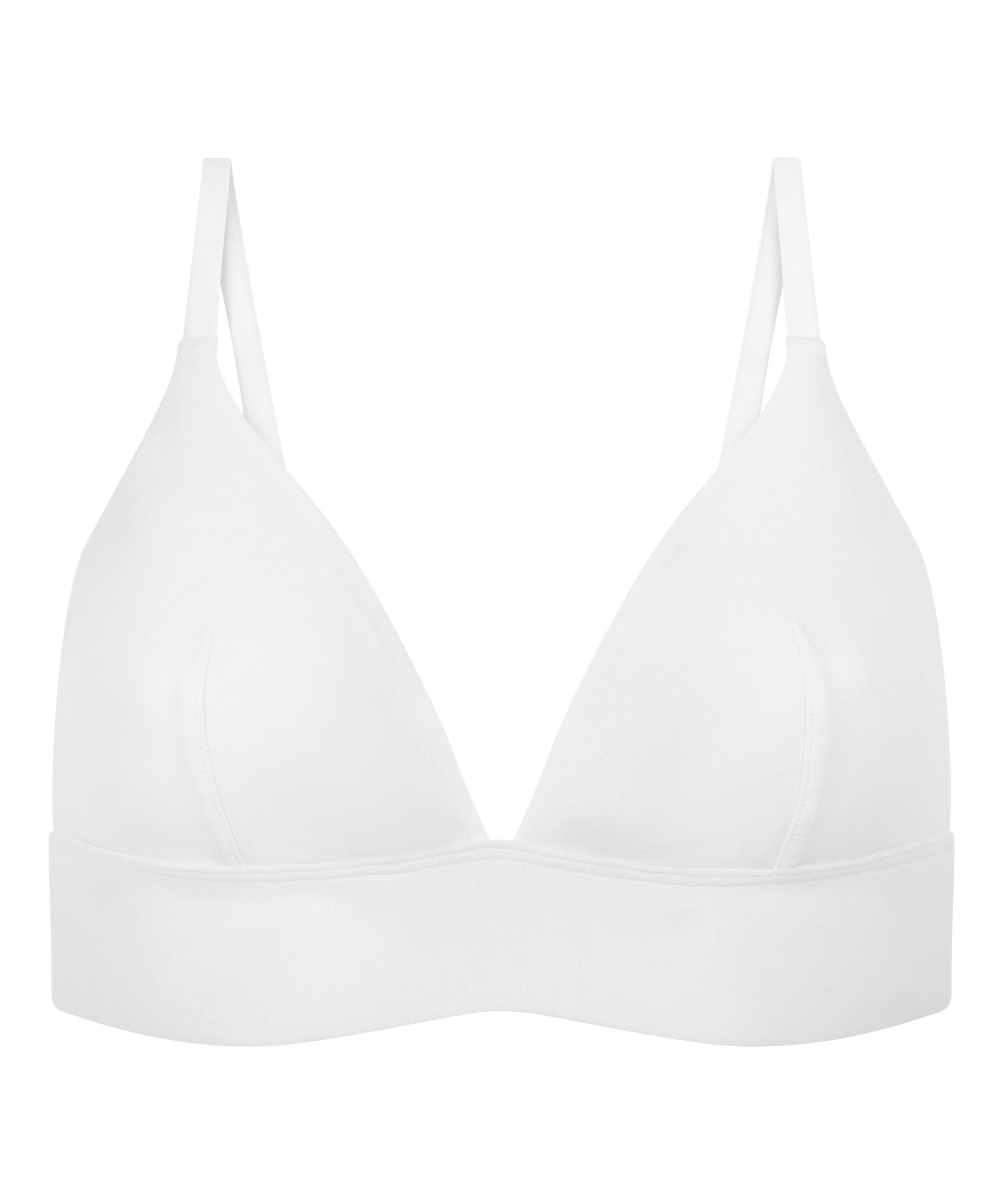 Bralette i bomull, Hvit