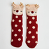 Deer slipper socks, Hvit
