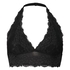 Rosalyn polstret halter bralette, Svart