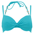 Padded bikini top Necklace wave, Bl&aring;
