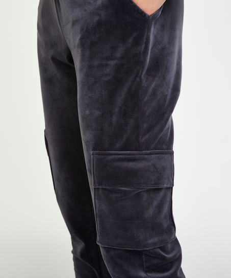 Joggebukse i fl&oslash;yel Cargo, Gr&aring;