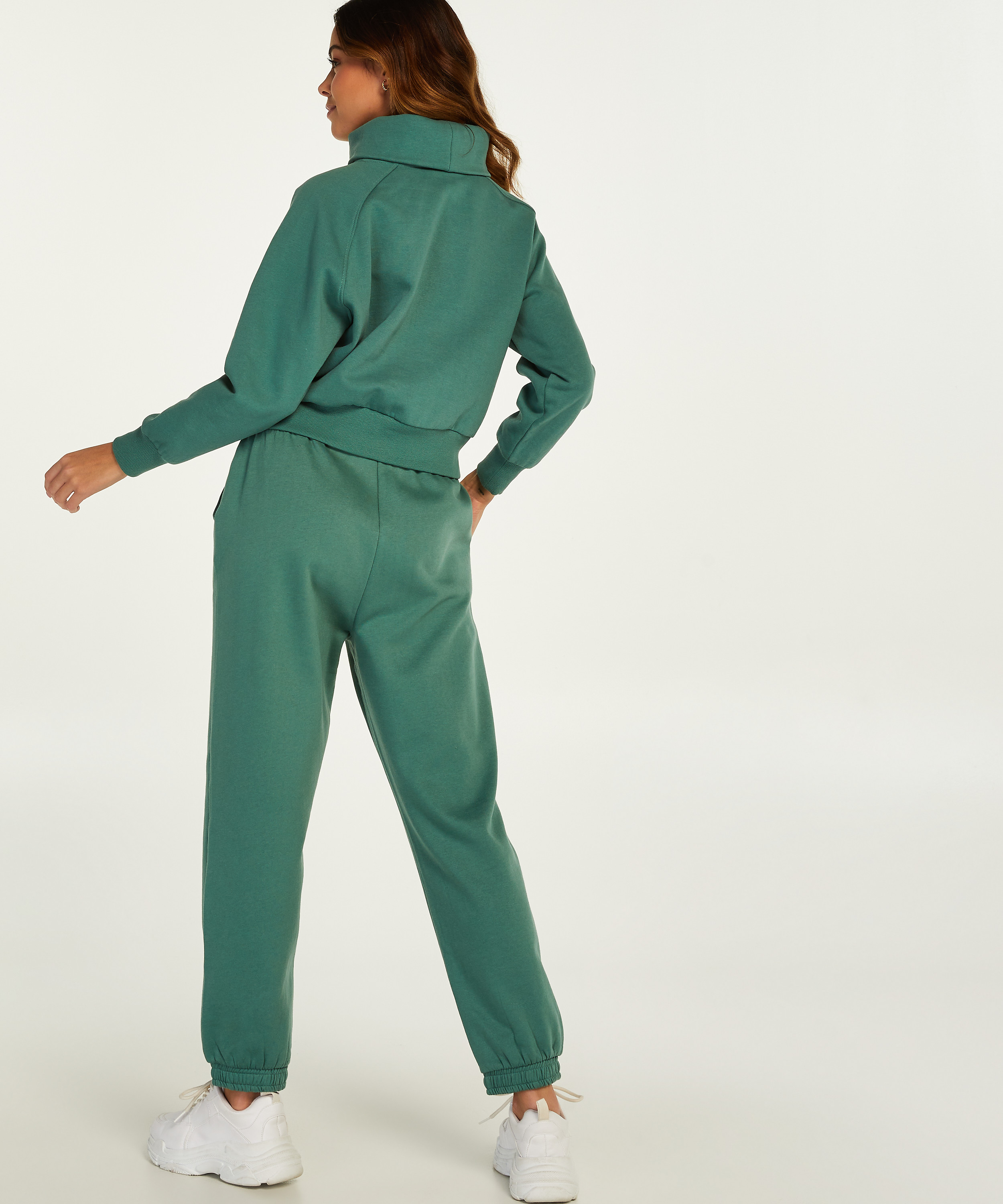 Funnel Neck sweater, Grønn, main