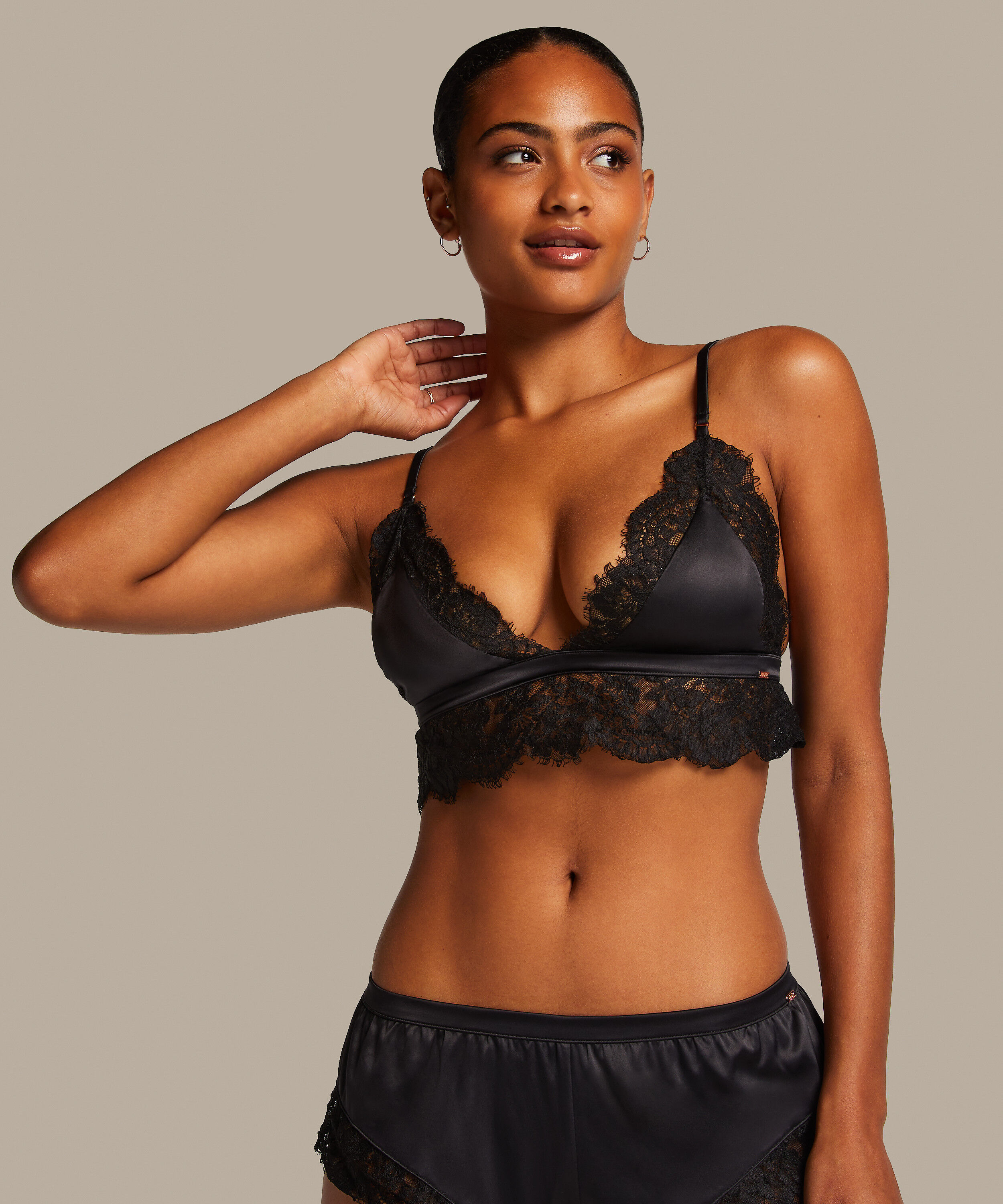 Bralette Valerie, Svart