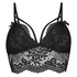 Donatella Longline Bralette, Svart