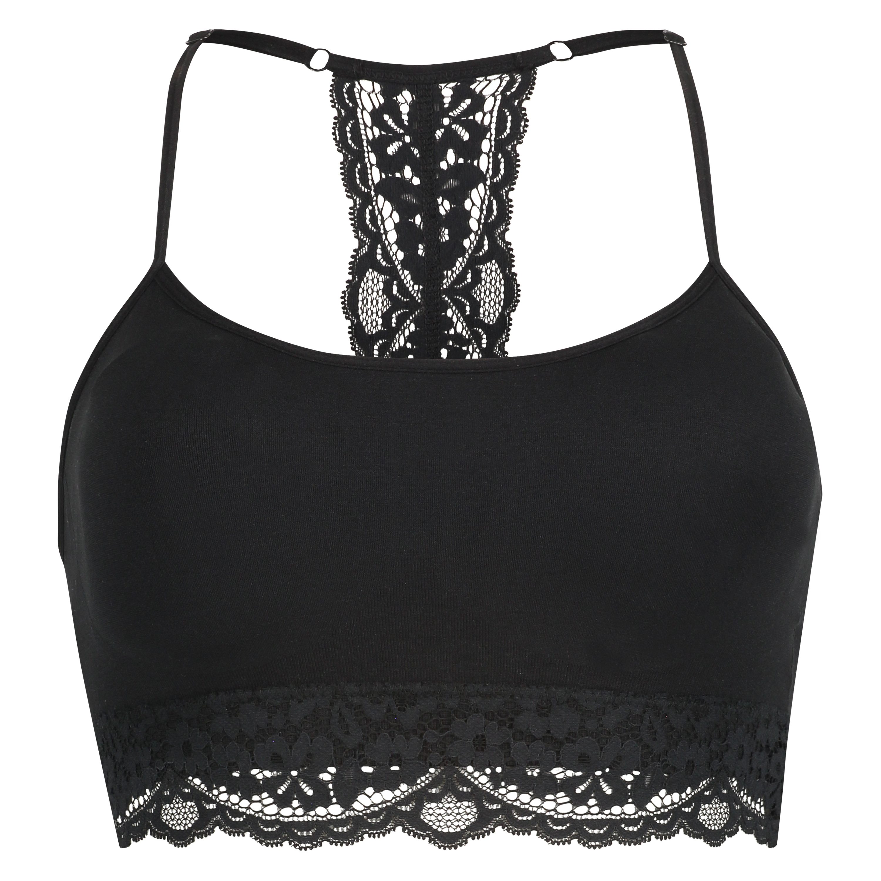 Marine sømløs bralette, Svart, main