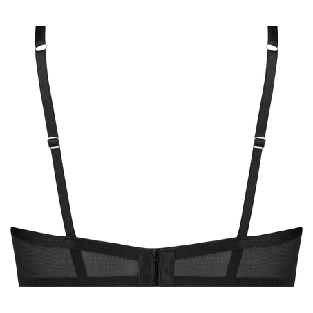 Cardi fôret BH med halvskåler og bøyle, Svart