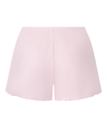 Pointelle shorts, Rosa