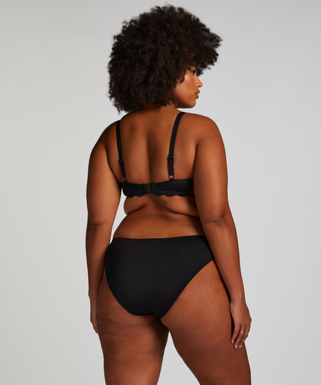 Rio Bikini Underdel Scallop, Svart