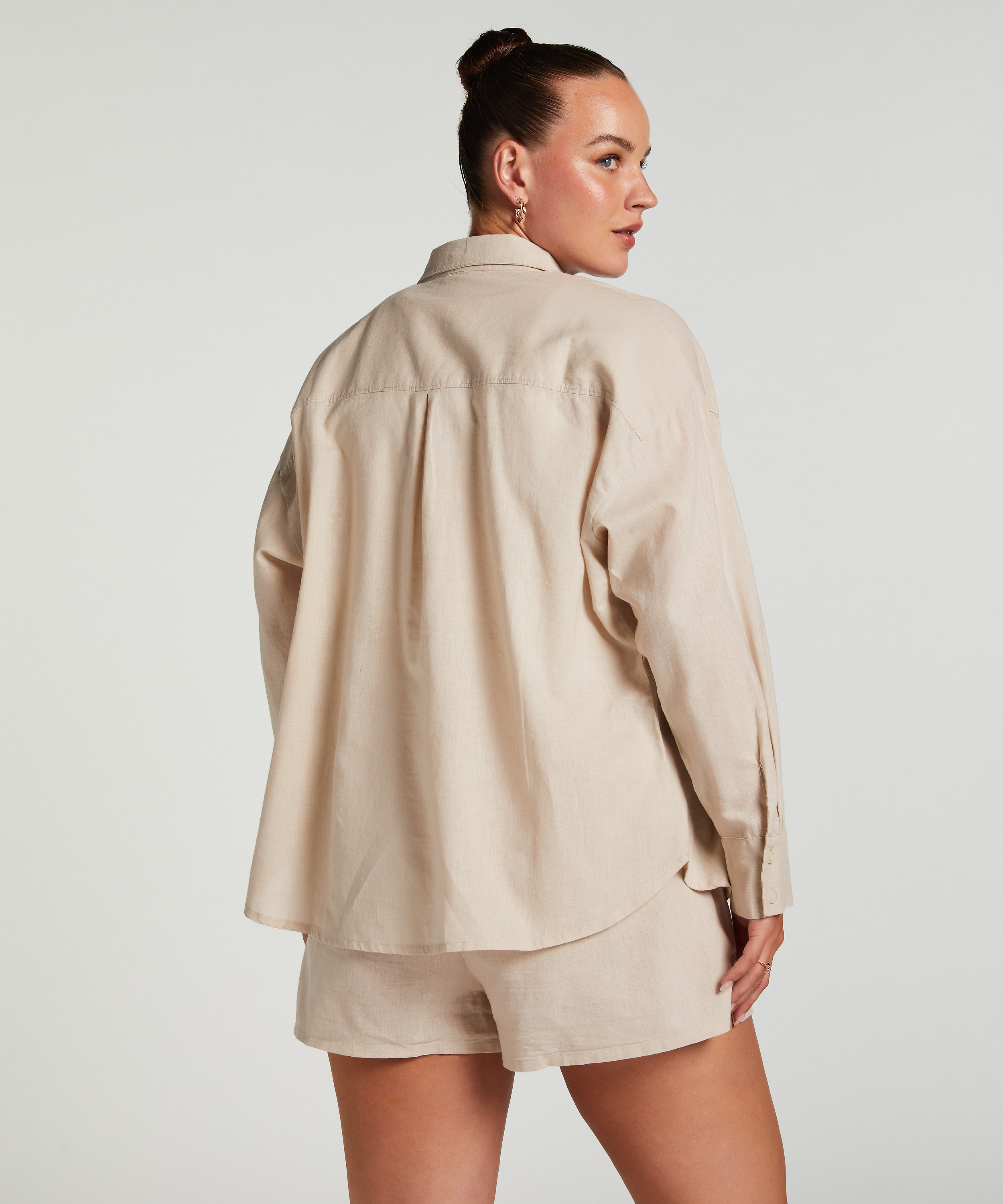 Pyjamas shorts Lin, Beige, main